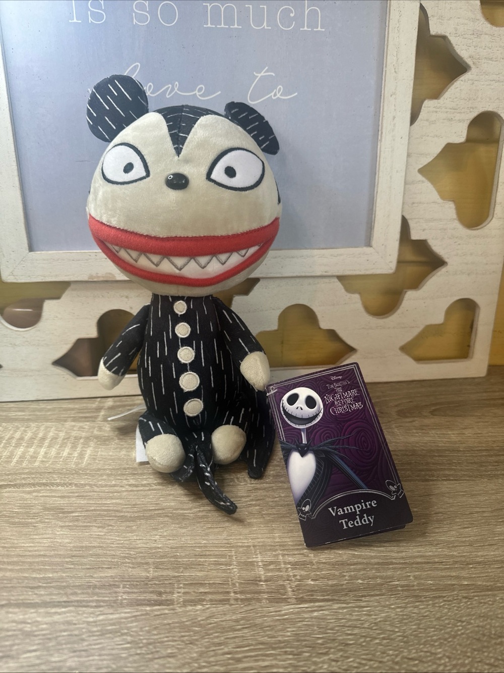 Disney Store Vampire Teddy 12" Plush The Nightmare Before Christmas New w/ Tags